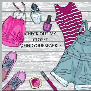 clothes, shoes, skincare, makeup, jewelry, etc.